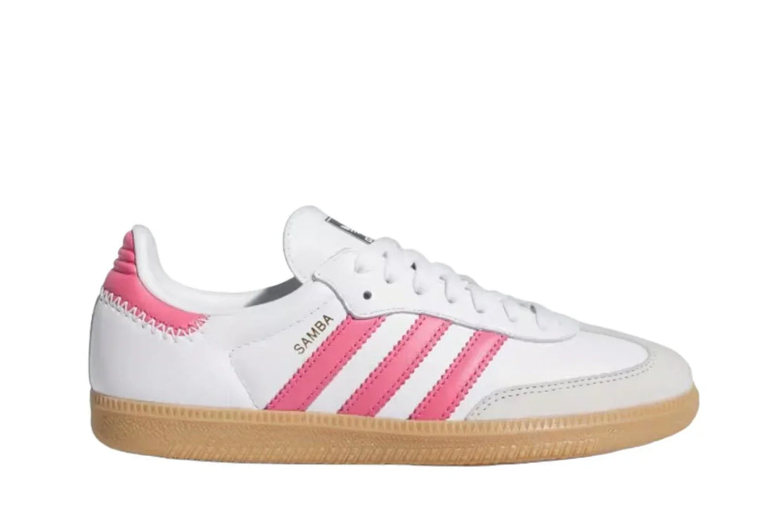Tênis Adidas Samba Og Cloud White Rose Tone Branco vista lateral