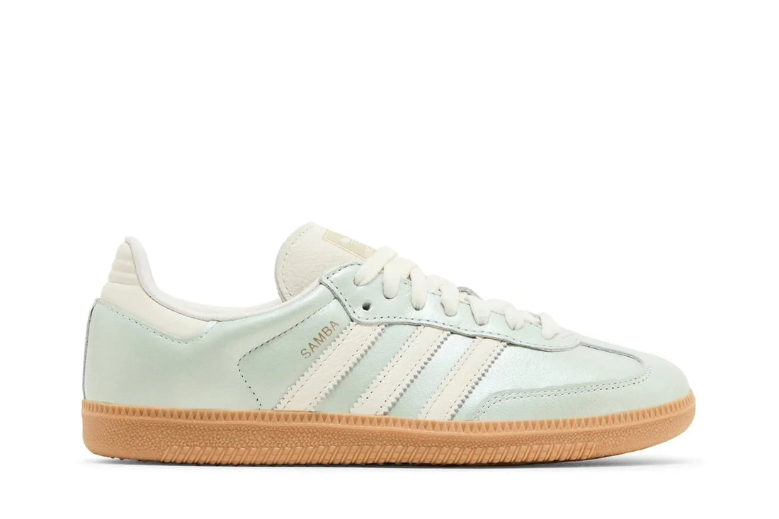 Tênis Adidas Samba Og Linen Green Metallic Verde vista lateral