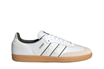 Tênis Adidas Samba Og Off White Core Black Branco vista lateral