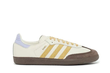 Tênis Adidas Samba Og Off White Oat Violet Tone Branco vista lateral