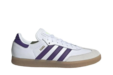 Tênis Adidas Samba Og x Lionel Messi Triunfo Estelar Pack Branco vista lateral