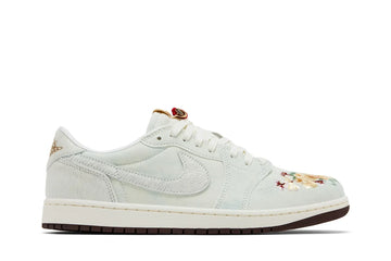 Tênis Air Jordan 1 Low OG Chinese New Year 2026 Cinza vista lateral