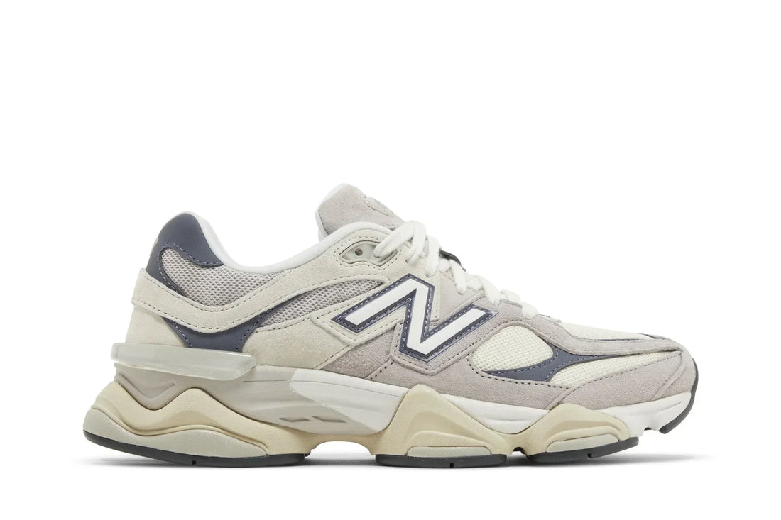 Tênis New Balance 9060 Moonrock Linen Dark Artic Grey Cinza vista lateral