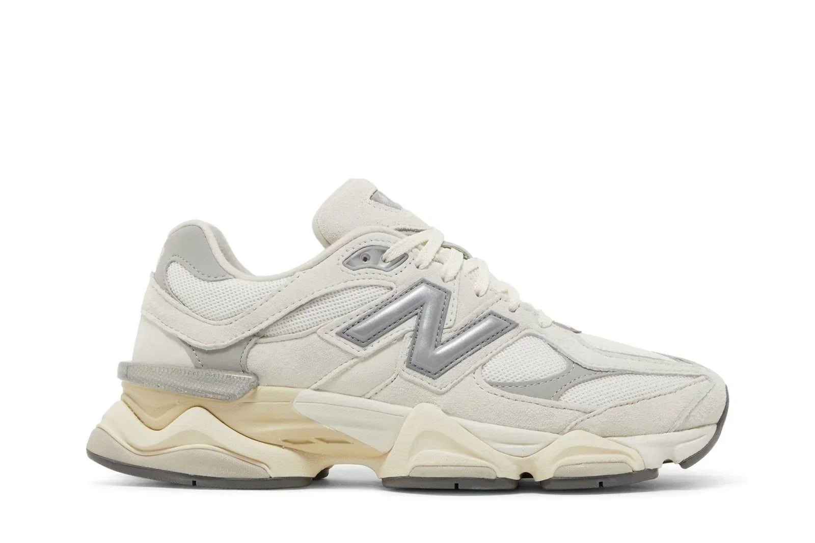 Tênis New Balance 9060 Sea Salt Concrete Branco vista lateral