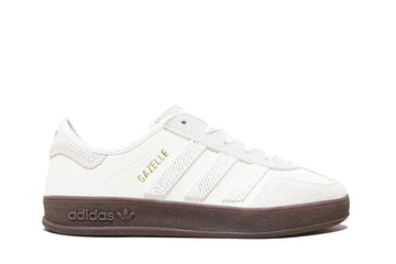 Tênis Adidas Gazelle Indoor x Clot by Edison Chen Off White Branco vista lateral