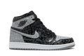 Tênis Air Jordan 1 High Og Rebellionaire Cinza vista lateral