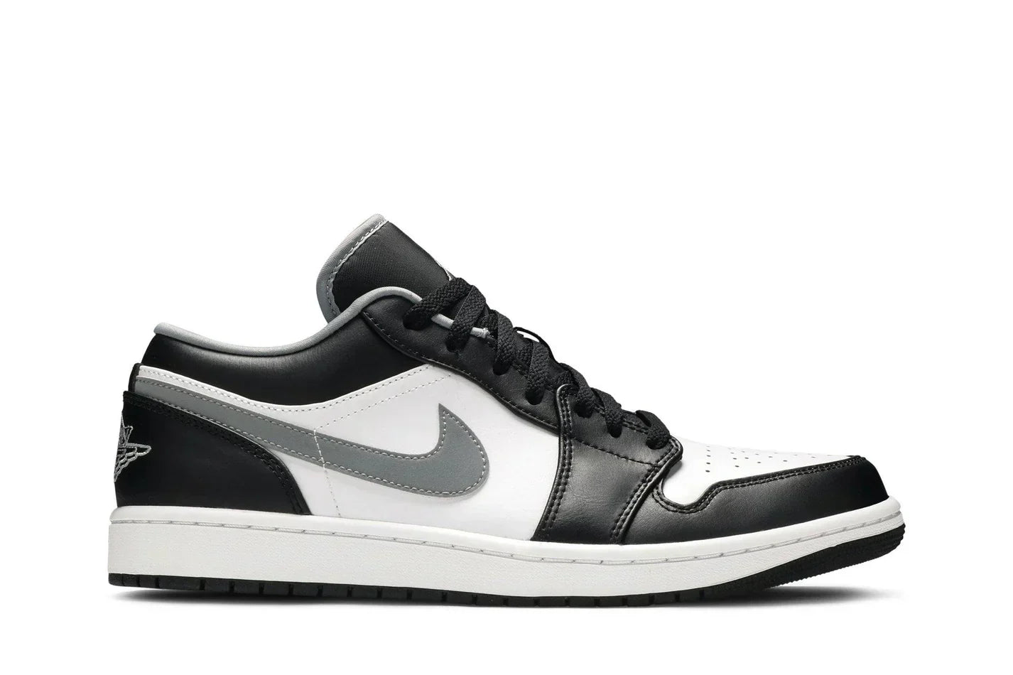 Tênis Air Jordan 1 Low Black Medium Grey Cinza vista superior