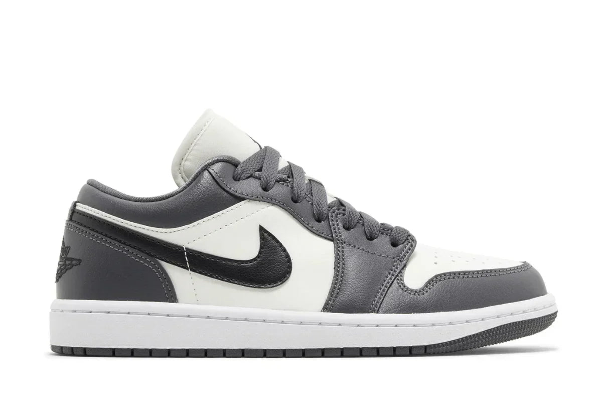 Tênis Air Jordan 1 Low Dark Grey Cinza vista superior