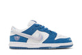 Tênis Born Raised x Nike SB Dunk Low One Block At A Time Azul vista superior