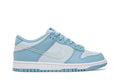 Tênis Nike Dunk Low Blue Clear Swoosh Azul vista superior