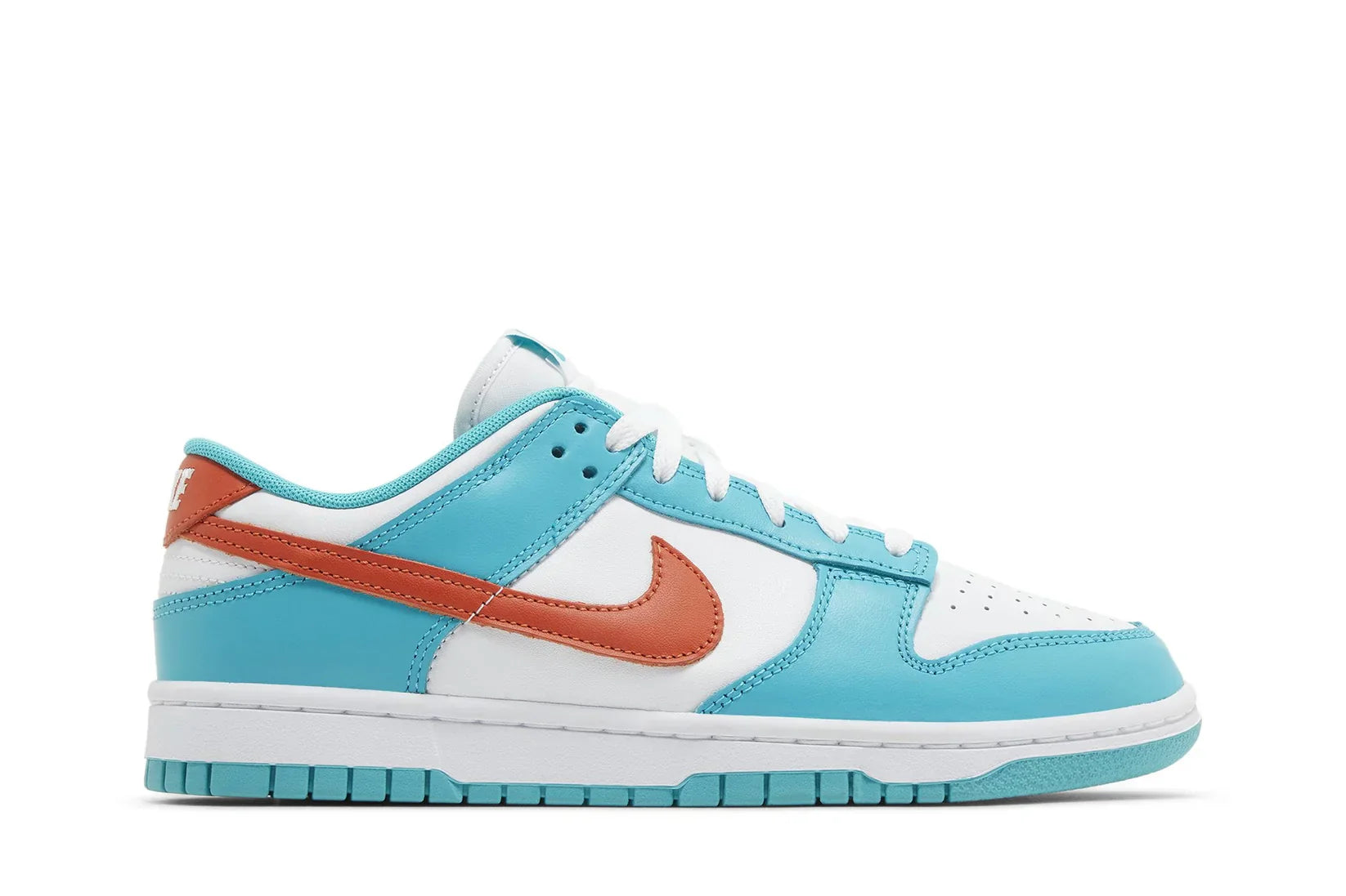 Tênis Nike Dunk Low Miami Dolphins Azul vista superior
