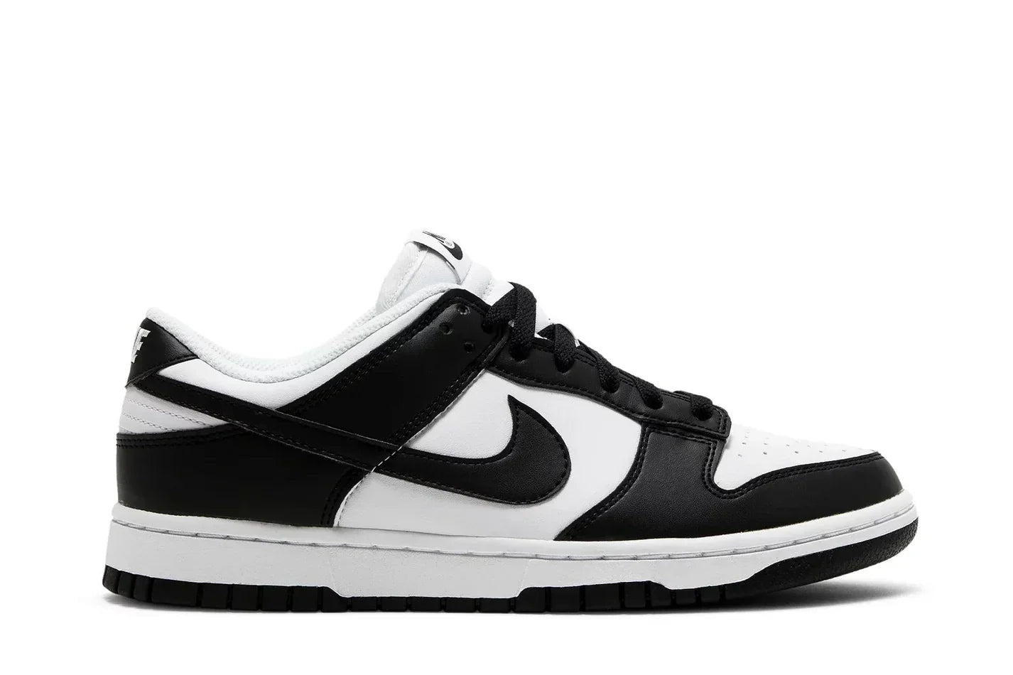 Tênis Nike Dunk Low Next Nature Black White Preto vista superior