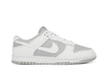 Tênis Nike Dunk Low White Neutral Grey Cinza vista superior