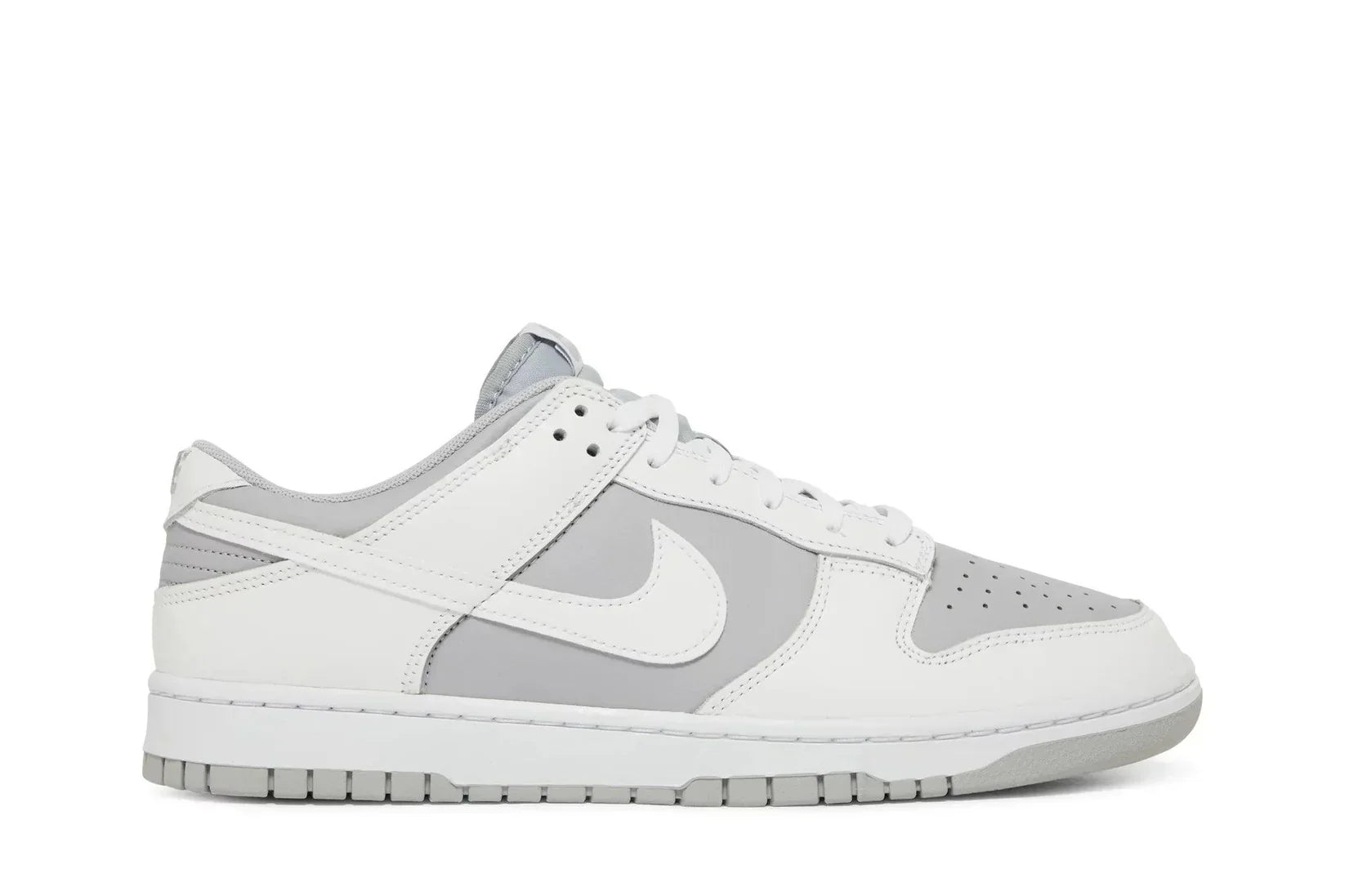 Tênis Nike Dunk Low White Neutral Grey Cinza vista superior