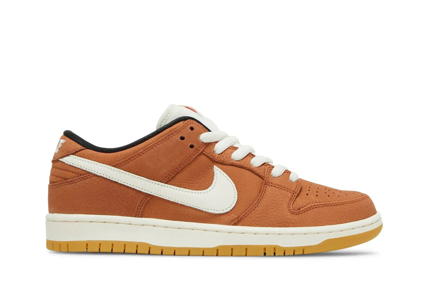 Tênis Nike SB Dunk Low Pro ISO Dark Russet Marrom vista superior